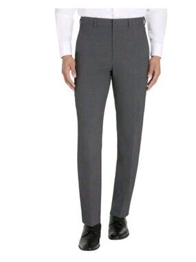 NWT Calvin Klein Men's 36x32 Gray Slim Fit Dress Pants